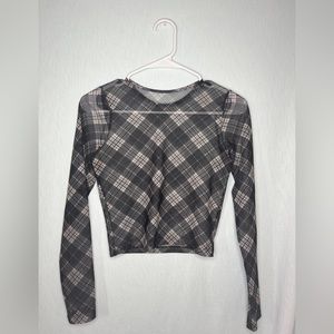 Extra Small Mesh Black x Grey Hollister long sleeve
